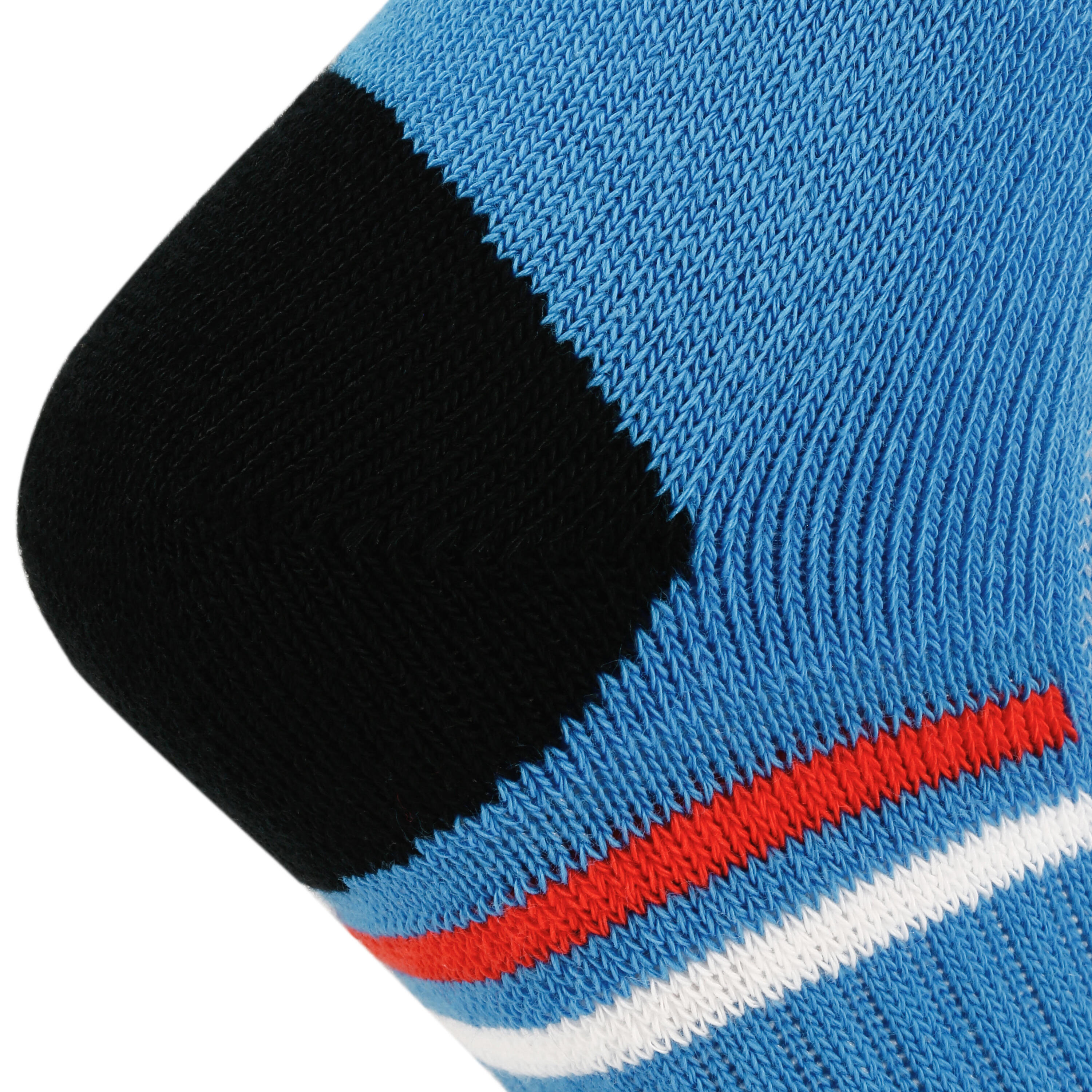 RS 500 Junior Mid-Length Sports Socks Tri-Pack - Blue/Black 5/7