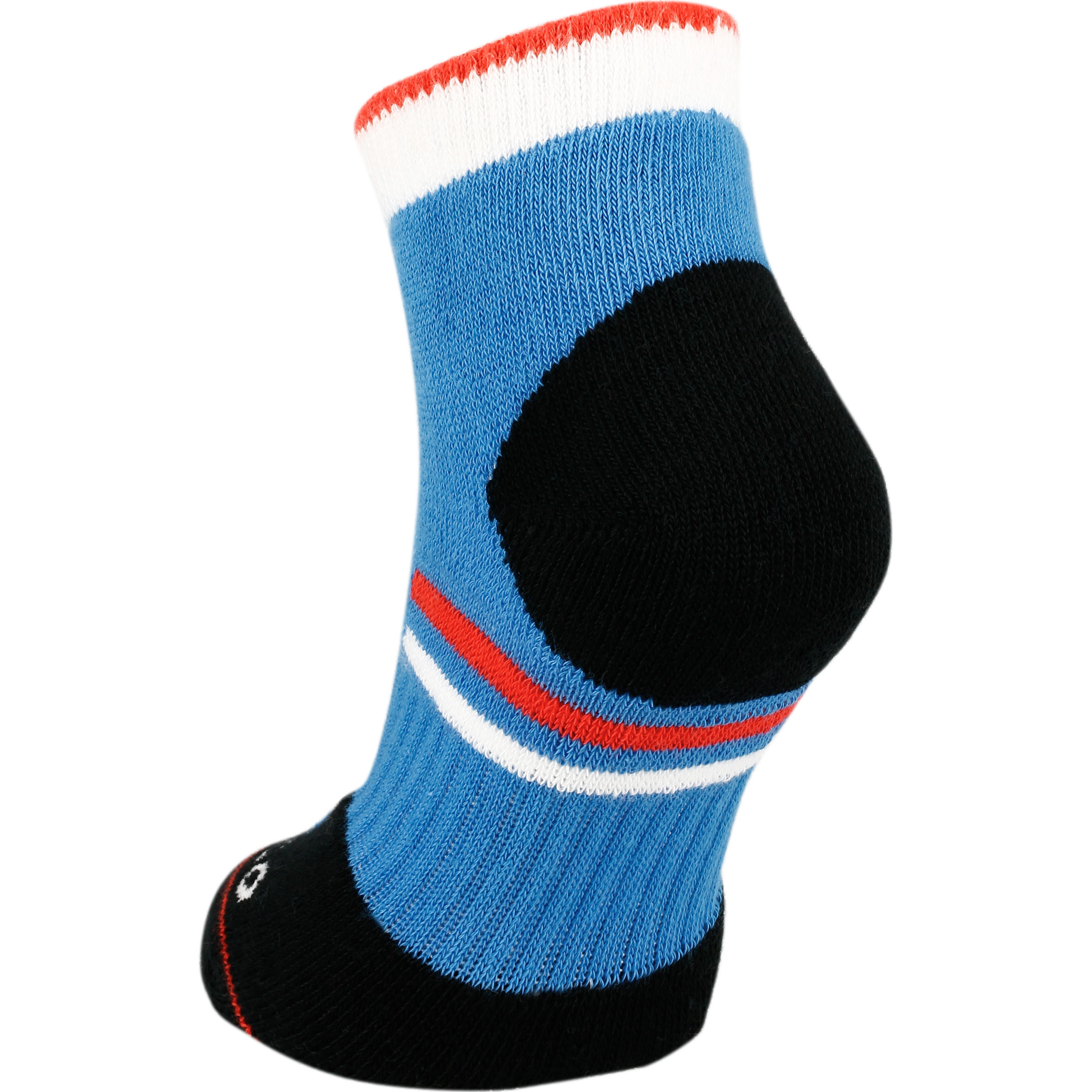 RS 500 Junior Mid-Length Sports Socks Tri-Pack - Blue/Black 3/7