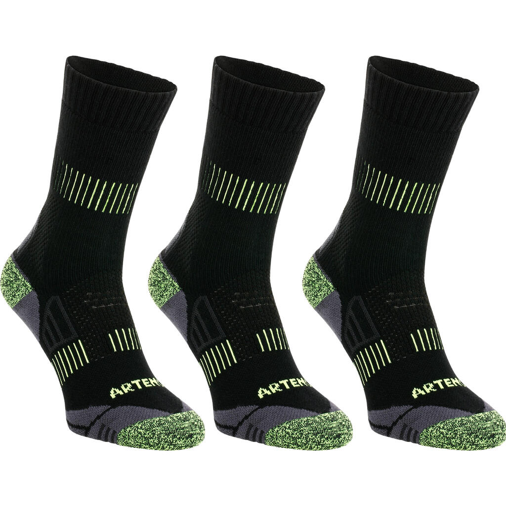 Tennissocken High 3er-Pack Baumwolle - RS 900 Gael Monfils schwarz