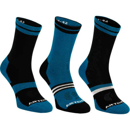 RS 160 High Sports Socks 3-Pack - Blue/Black