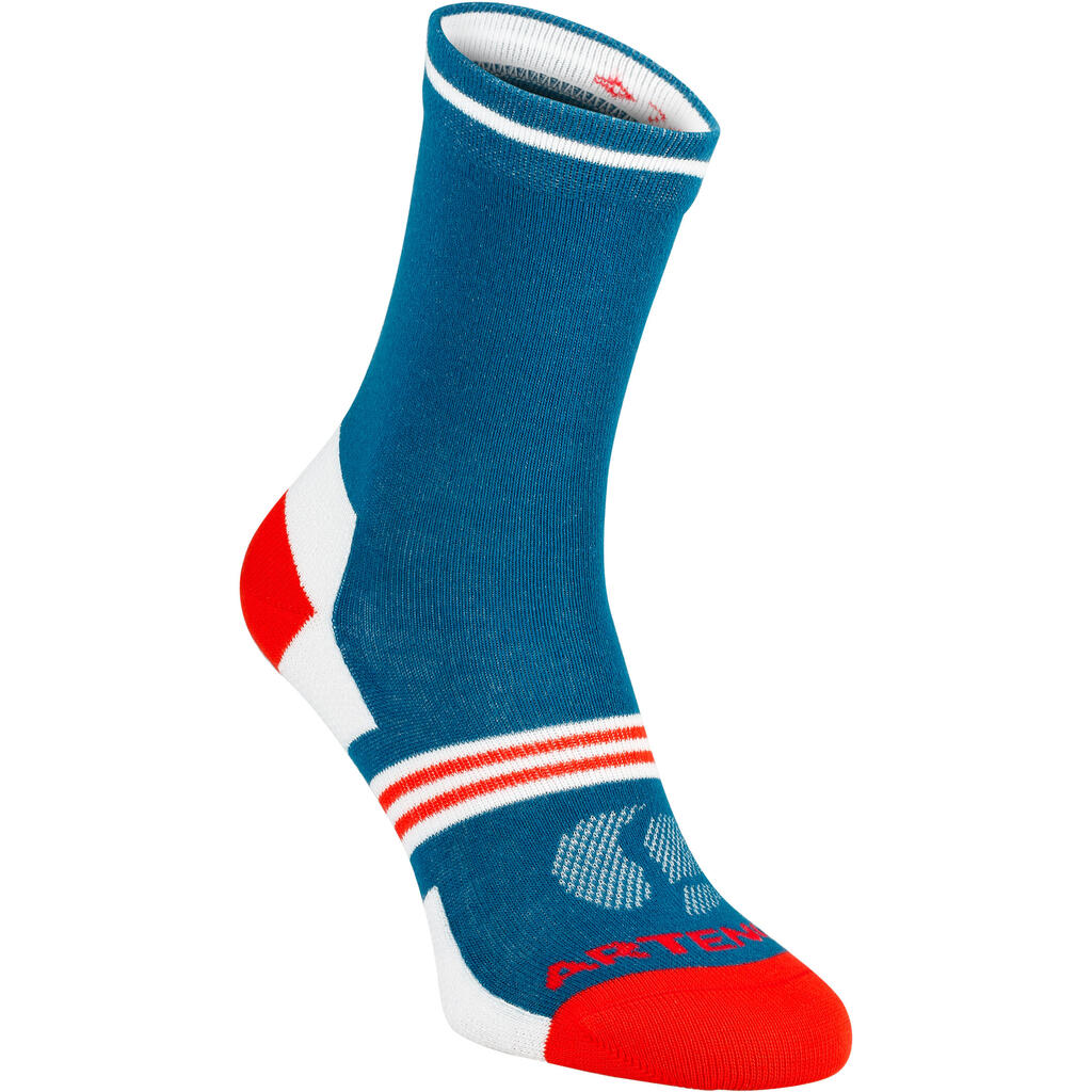 Tennissocken High 3er-Pack - RS 160 marineblau/braun/grün mit Logo