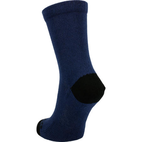 Дитячі високі шкарпетки 160 для тенісу, 3 пари - Темно-сині