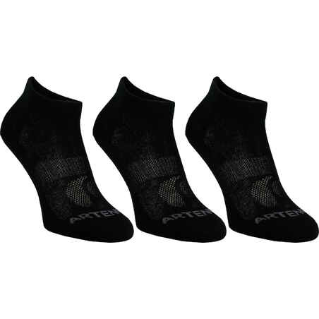 Mid-High Tennis Socks RS 160 Tri-Pack - Black