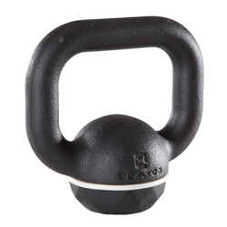 Cast Iron & Rubber Base Kettlebell - 4 kg