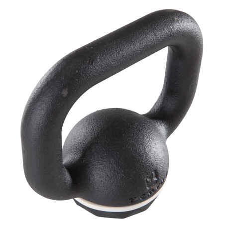 Cast Iron & Rubber Base Kettlebell - 4 kg