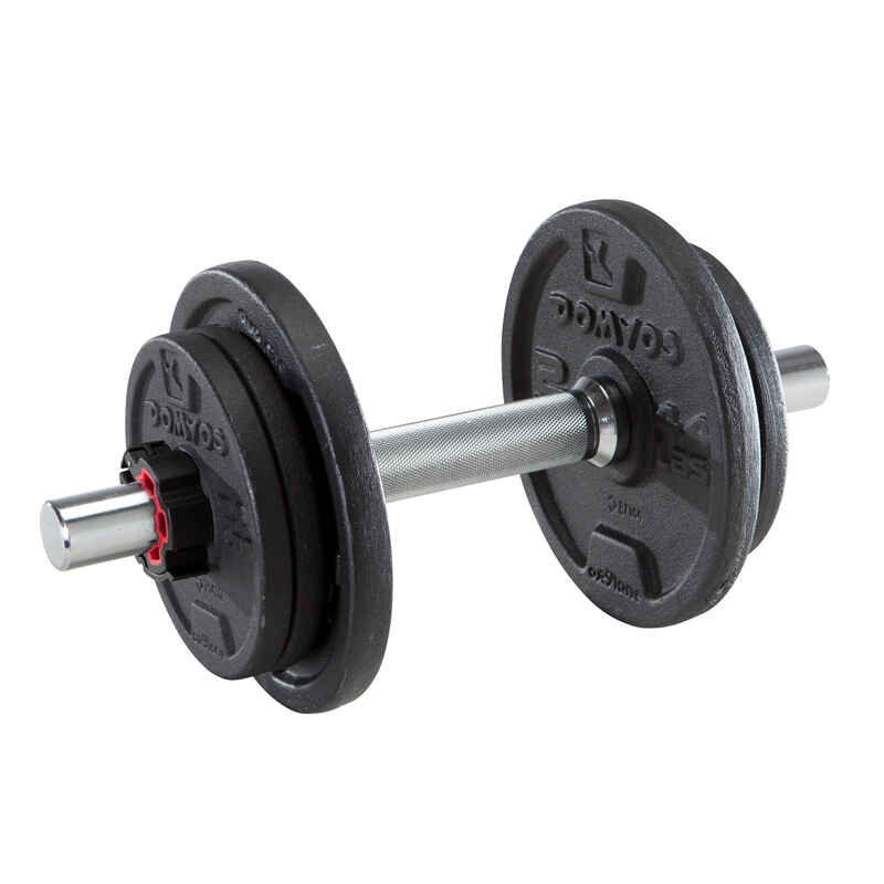 Kit de mancuernas de hierro para levantamiento de pesas de 10kg Corength  negro - Decathlon