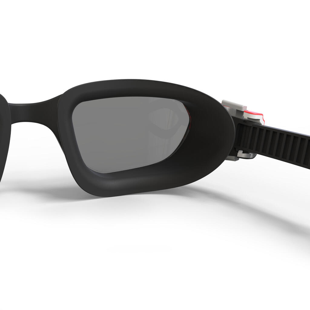 Lunettes de Natation Verres Fumés SPIRIT Taille L Rouge Noir