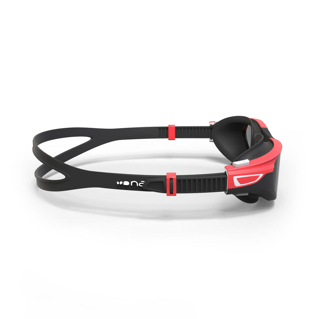 Lunettes de Natation Verres Fumés SPIRIT Taille L Rouge Noir