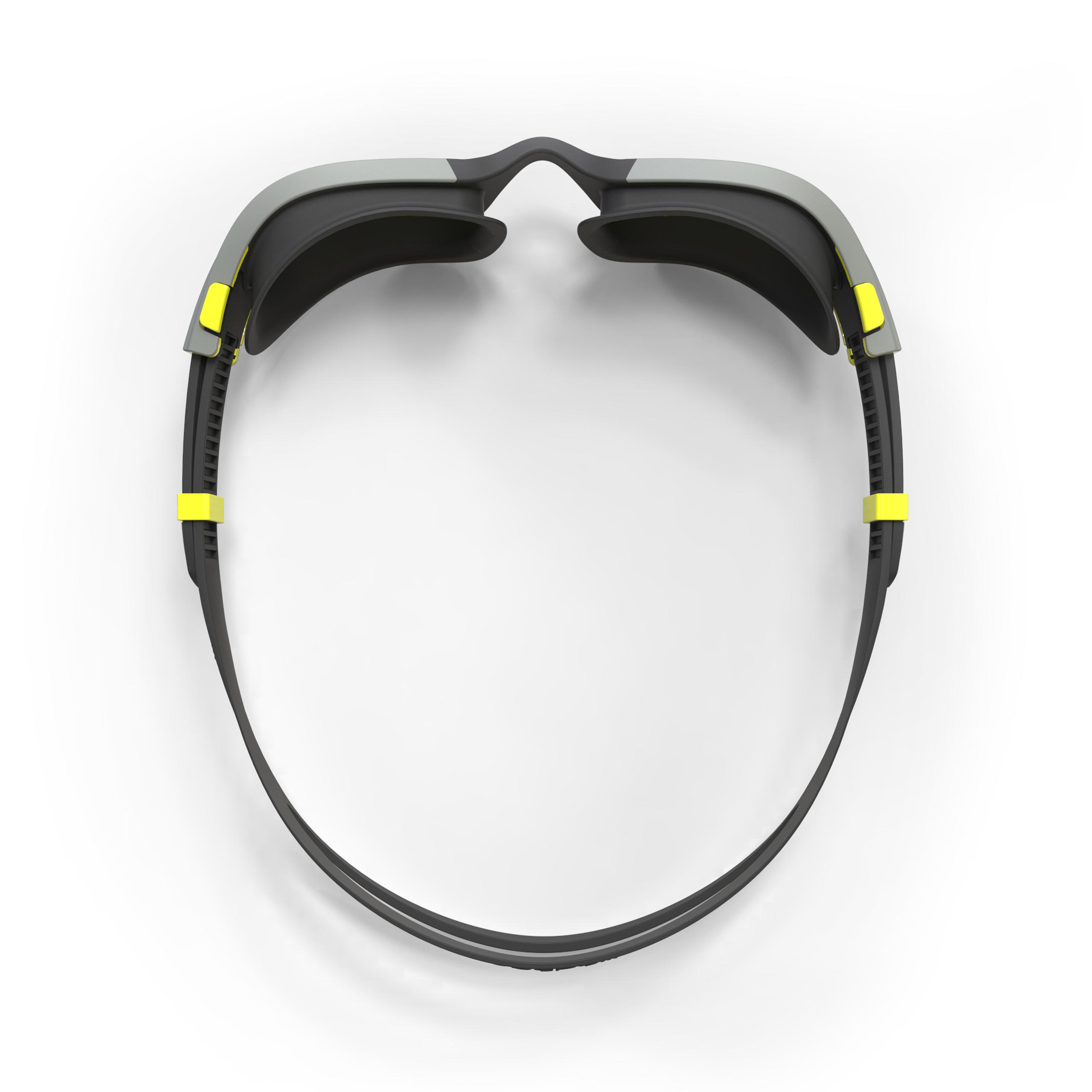 500 SPIRIT Swimming Goggles, Size L - Black, Grey, Mirror Lenses 5/7