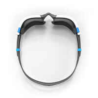 500 SPIRIT Swimming Goggles, Size S Black Blue, Mirror Lenses