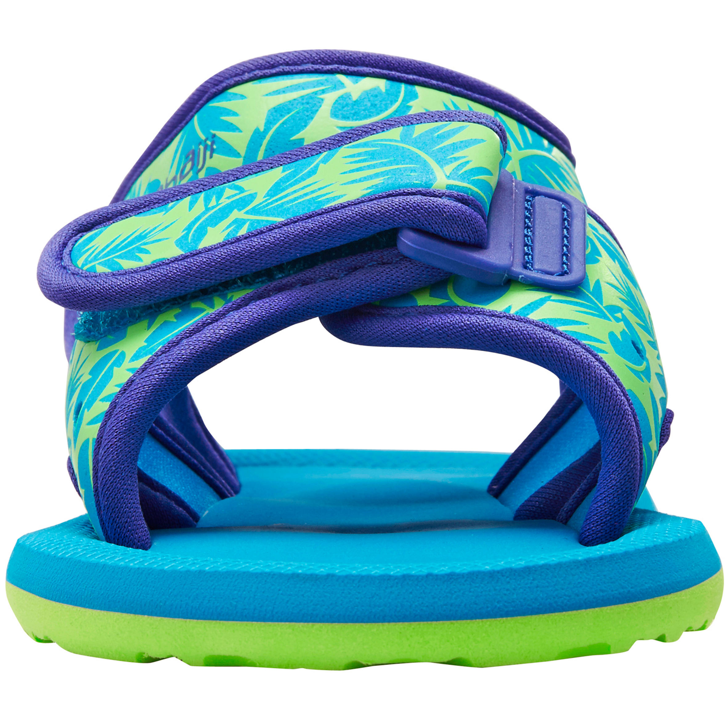 Baby Swimming Sandals - Green leaf print 4/5