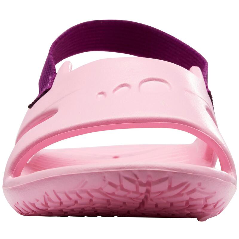 嬰幼兒游泳涼鞋 - 粉紅色搭配紫色鬆緊帶