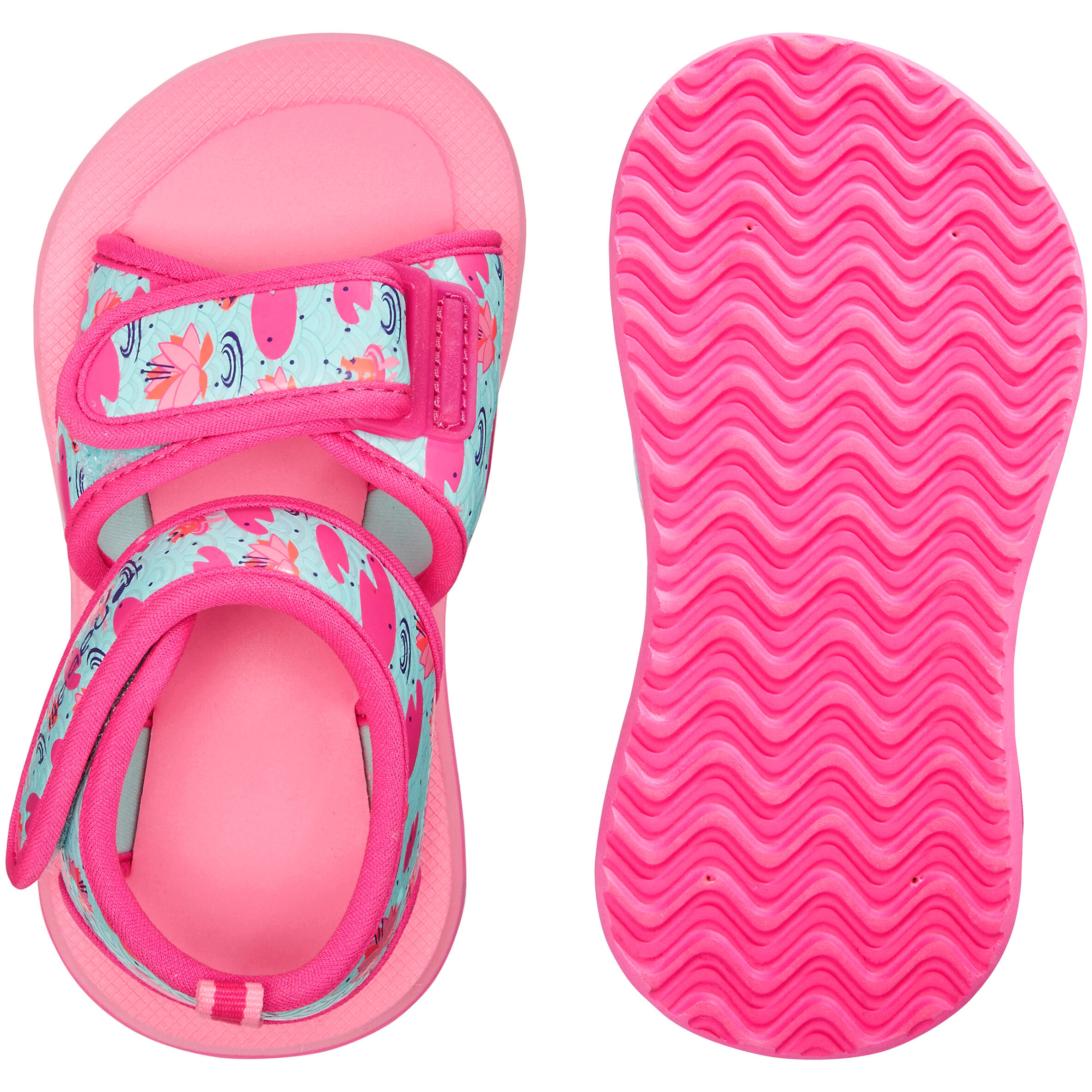 pink baby sandals