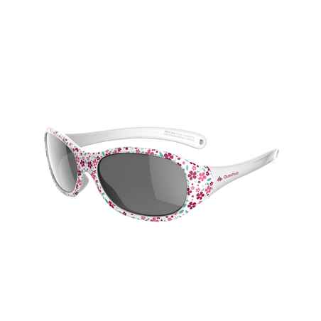 Lentes de sol de senderismo júnior 2-4 años MH K 520 flores rosa categoría 4 