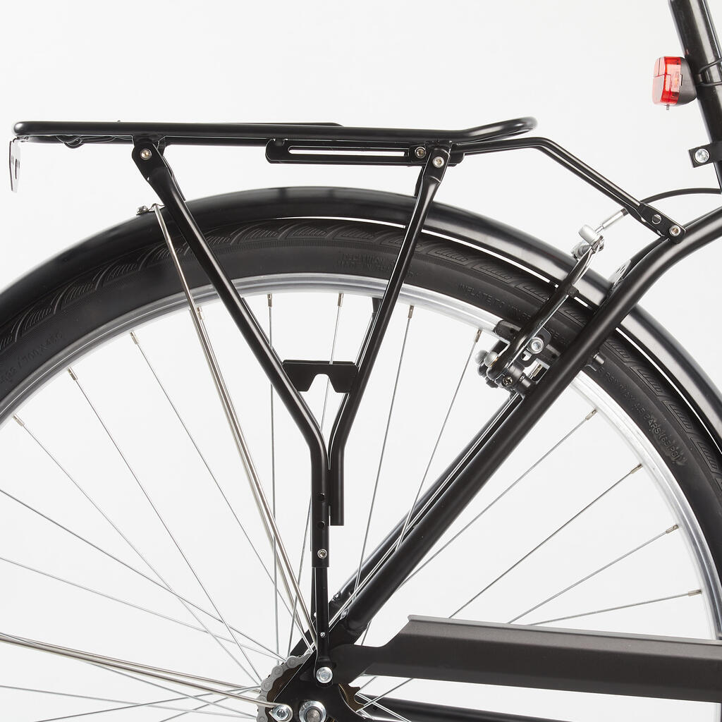 Parilla portaequipaje bicicleta 100 elops negra
