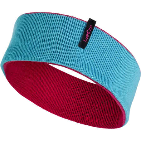 JR REVERSE SKIING HEADBAND - PINK BLUE