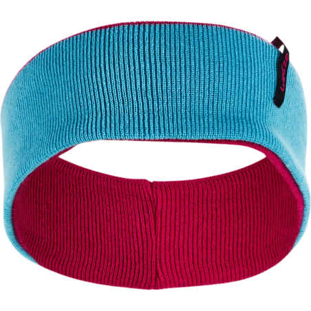 JR REVERSE SKIING HEADBAND - PINK BLUE