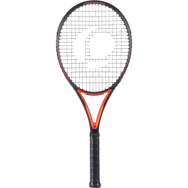成人款網球拍TR900－黑色／橘色