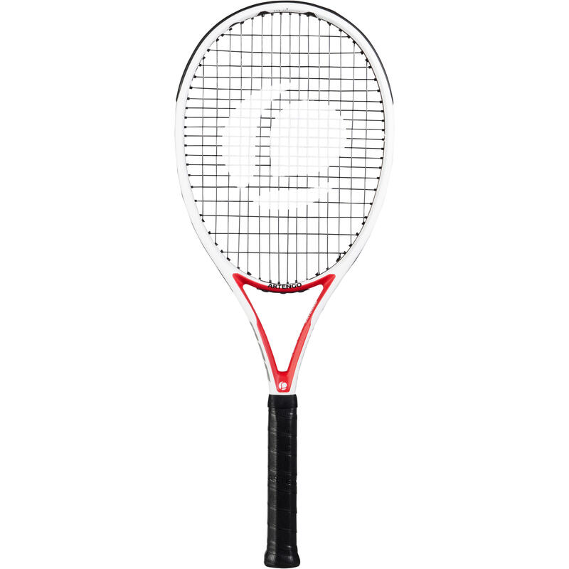 Raquette de tennis adulte - TR960 PRECISION blanc rouge
