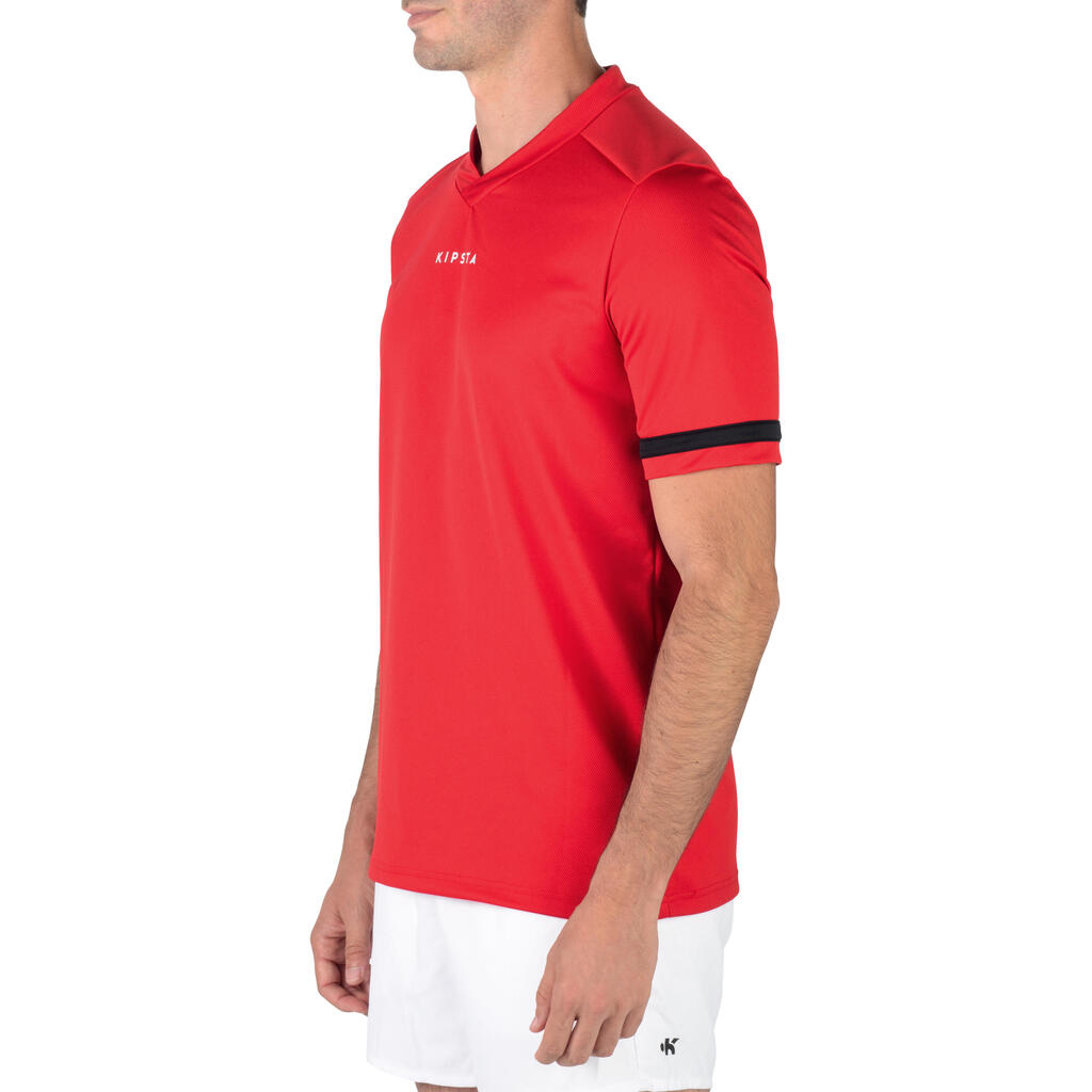 Maillot rugby adulte Full H 100 rouge