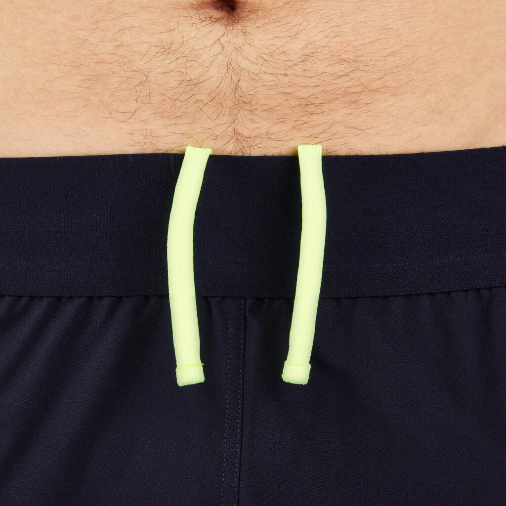 Rugbyshorts R500 Herren blau/gelb
