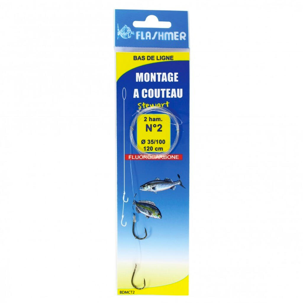 Stewart sea fishing razor clam rig 2 x N°2 hooks