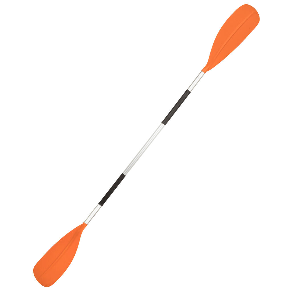 100 one-piece symmetrical fixed kayak paddle - orange