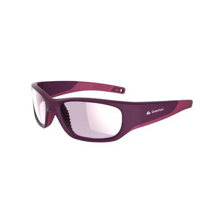Lunettes de soleil randonnée enfant 9-11 ans MH T550 violettes catégorie 4