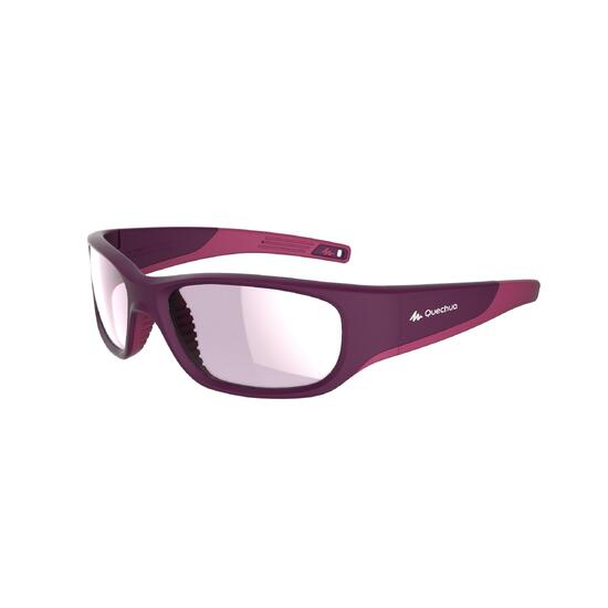 Lunettes de soleil randonnée enfant 9-11 ans MH T550 violettes catégorie 4