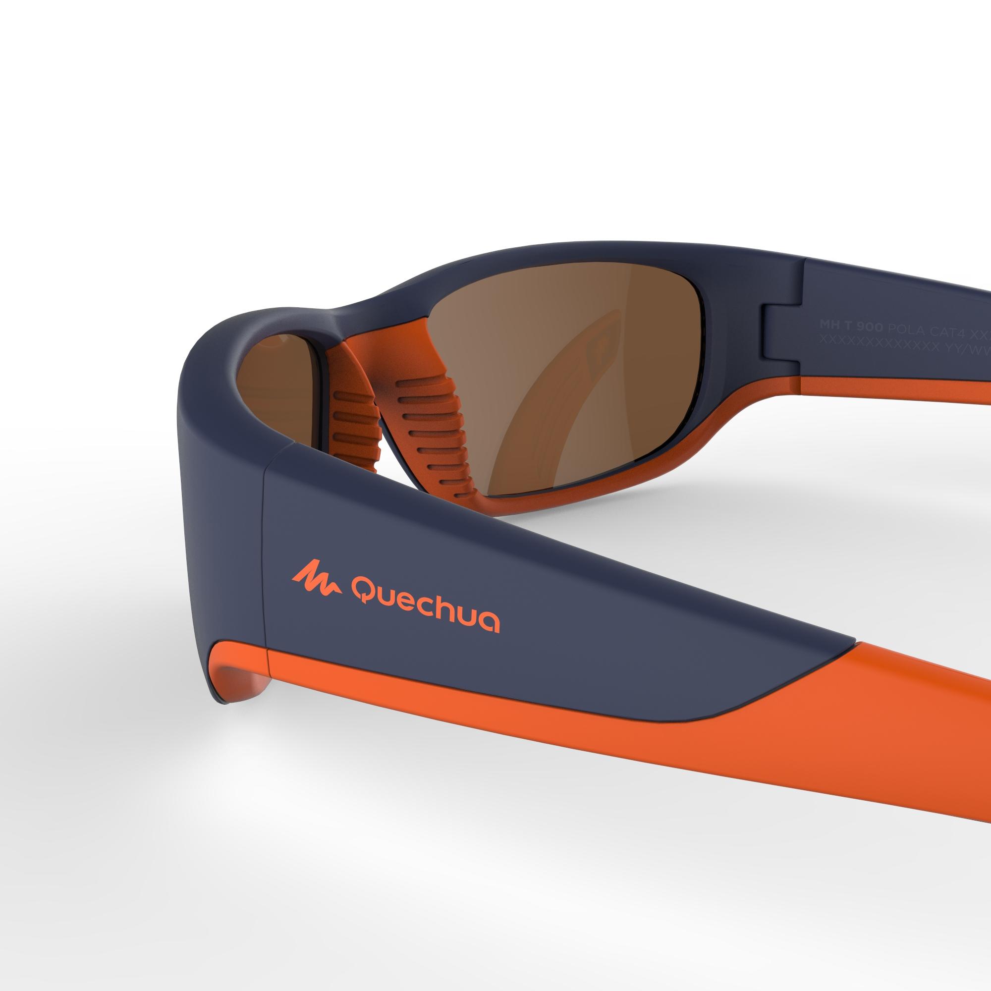 Kids Polarised Category 3 Sunglasses Orange Blue Decathlon