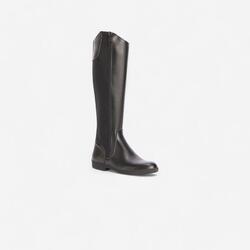 Bottes équitation adulte 500 synthétique noir