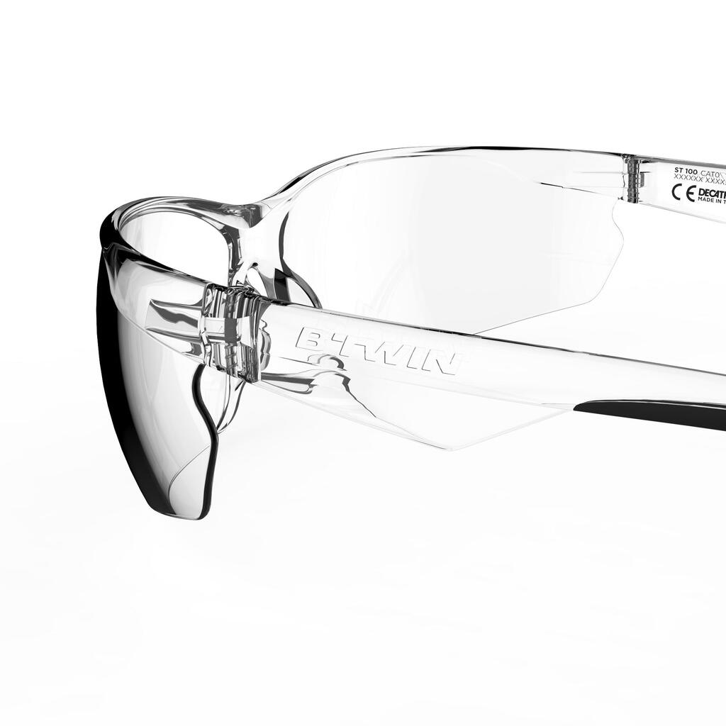 Lunettes de Soleil Vélo Adulte Transparentes Cat. 0 - Orange
