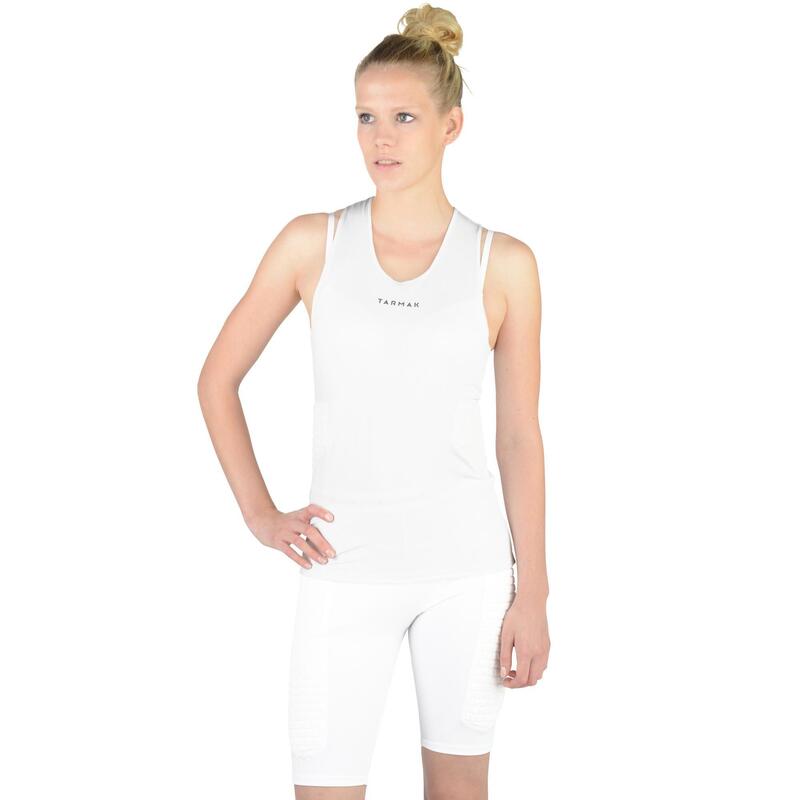 Camiseta Térmica Baloncesto Tarmak UTP500 mujer blanco