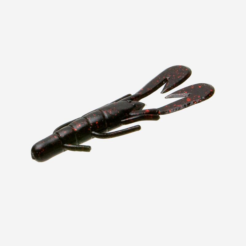 SEÑUELO FLEXIBLE UV SPEED CANGREJO DE RÍO BLACK & RED