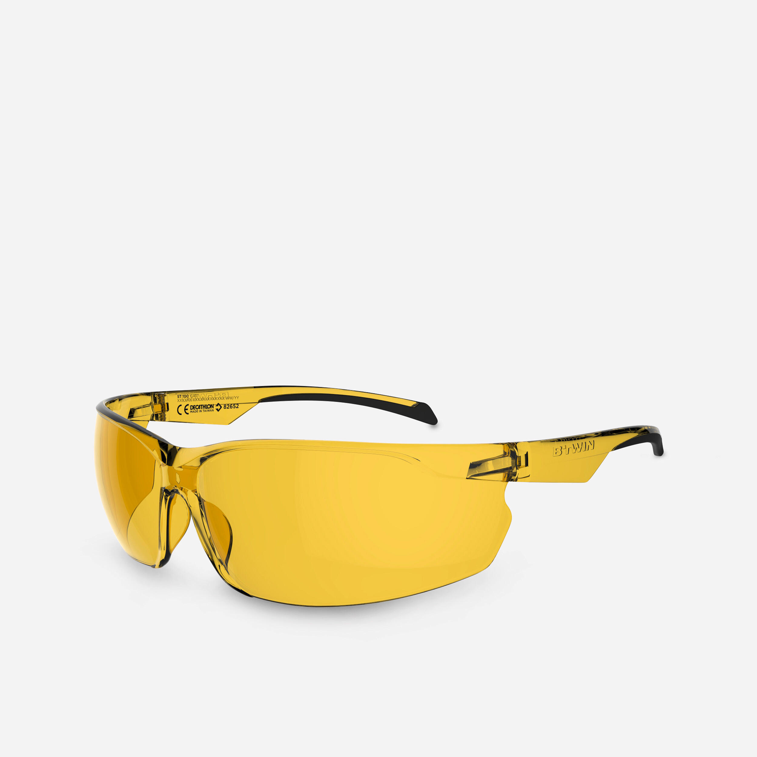 ST 100 MTB Sunglasses Category 1 - Yellow 1/5