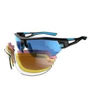 XC 100 Adult Cycling Sunglasses Pack with 4 Interchangeable Lenses - Blue
