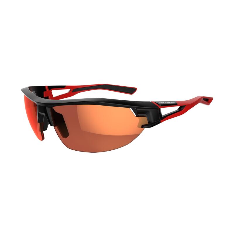 Lunettes de VTT adulte XC 100 noires et rouges ens. de 4 verres interchangeables Lunettes de VTT adulte XC 100 noires et rouges ens. de 4 verres interchangeables