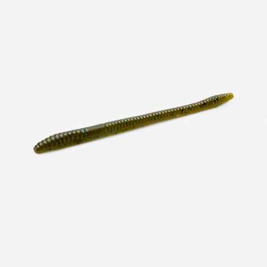 
      FINESSE WORM GREEN PUMPKIN BLUE BLACK BASS FISHING SOFT LURE
  