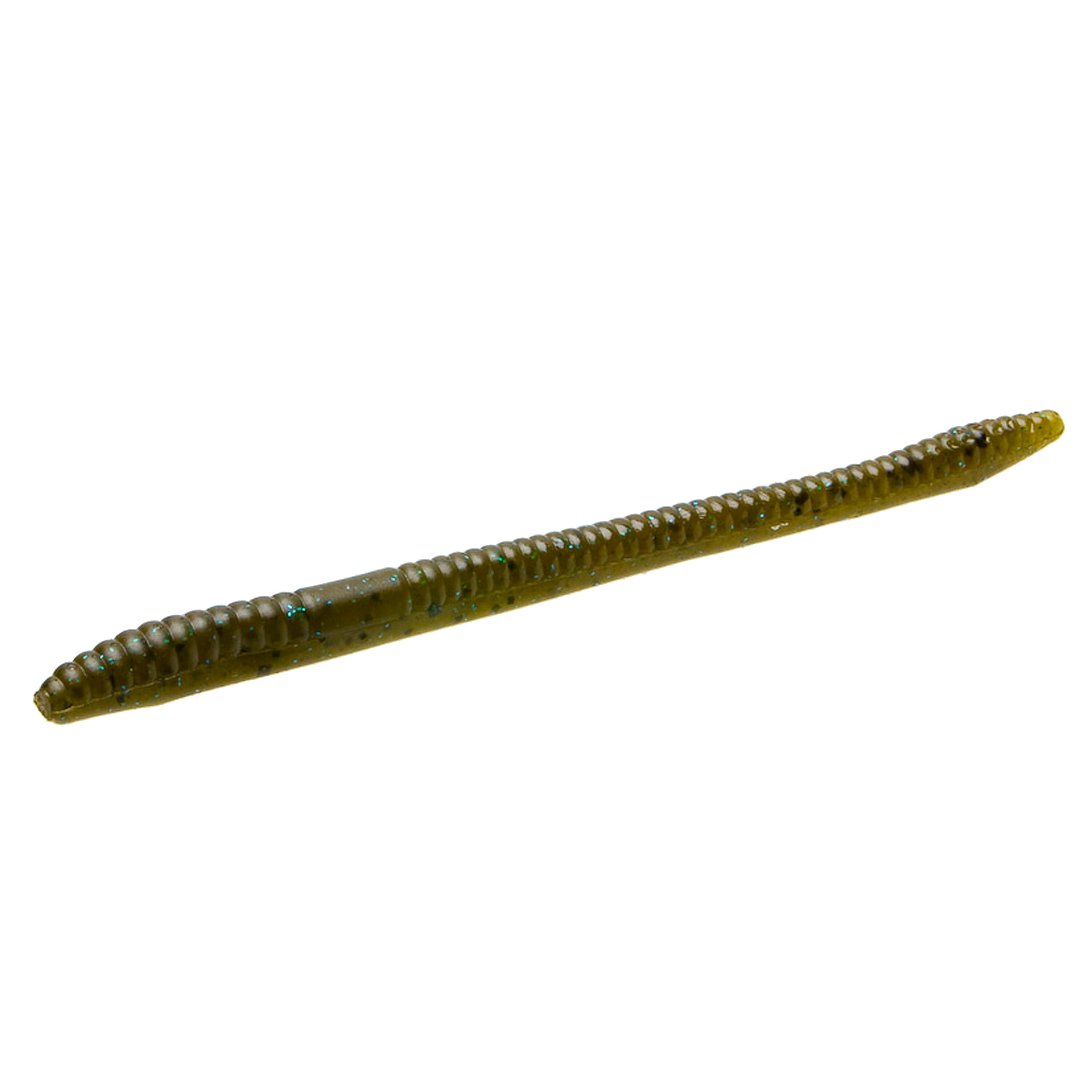 FINESSE WORM GREEN PUMPKIN BLUE BLACK BASS FISHING SOFT LURE 1/1