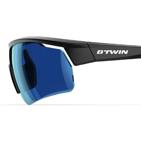 Roadr 500 Adult Cycling Cat 3 Sunglasses - Black/Blue