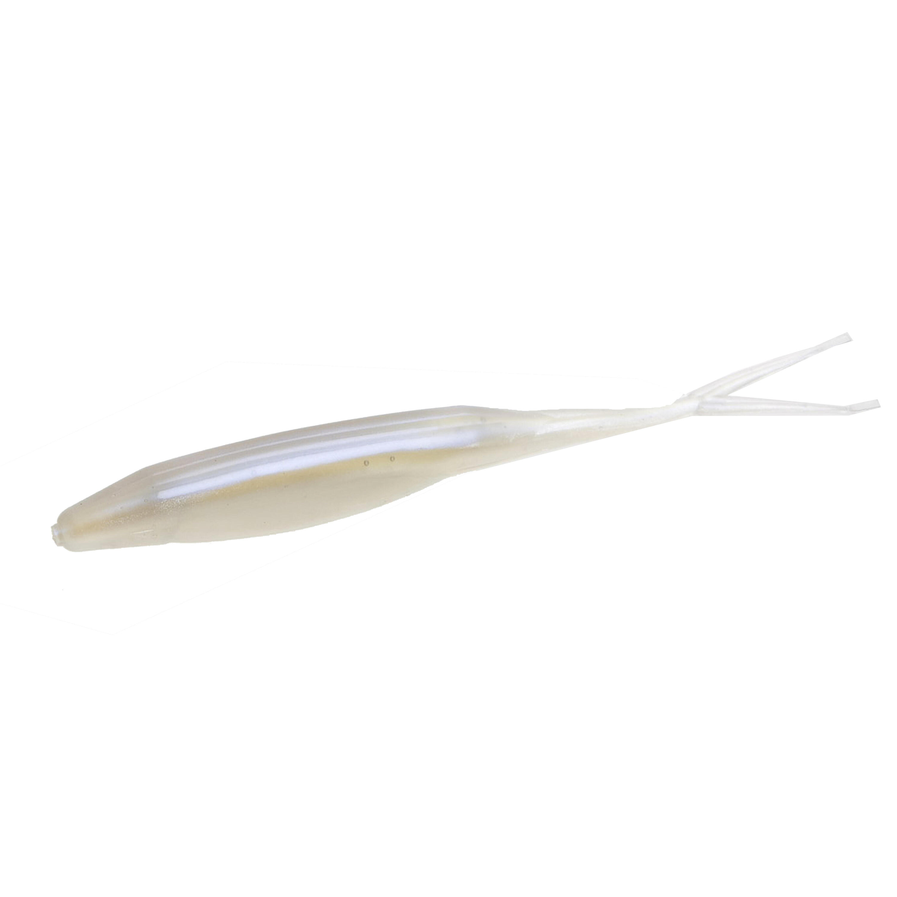 ZOOM SUPERFLUKE ALBINO BLACK BASS FISHING SOFT LURE