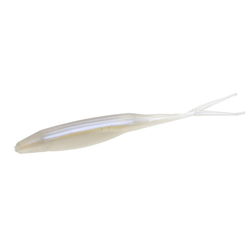 Softbait voor black bass Superfluke albino