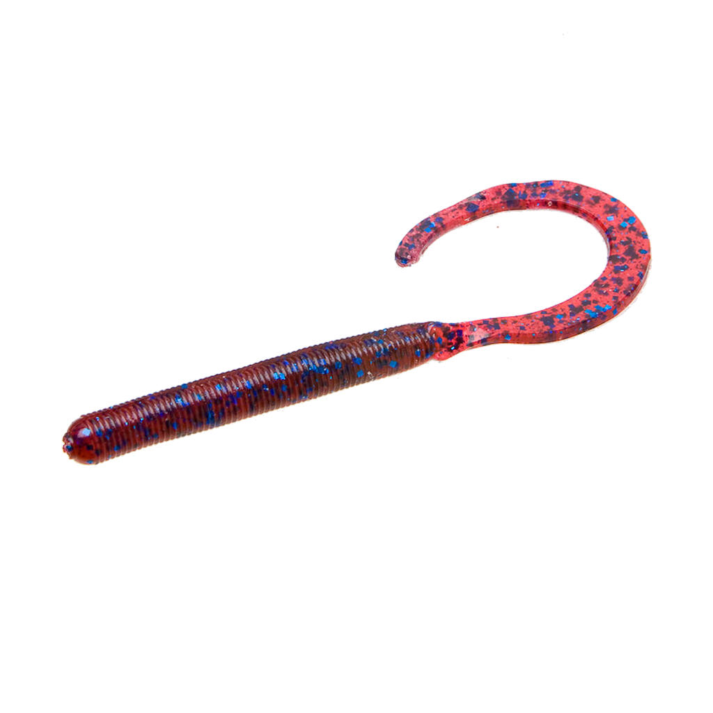 Kunstköder Wurm/Worm Curly Tail Plum Spinnfischen