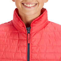 Girls' Sleeveless Horse Riding Padded Jacket 100 - Pink