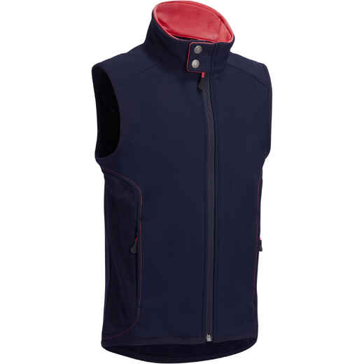 
      500 Girls' Sleeveless Horse Riding Gilet - Navy/Pink
  