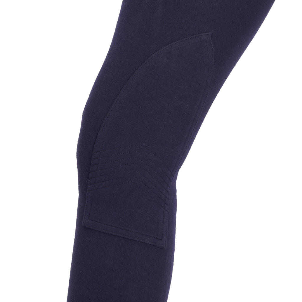 120 PANTALONE ZA JAHANJE ZA DEVOJČICE TEGET SA RUŽIČASTIM ISTAKNUTIM DELOVIMA/PRINTOM