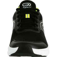 RUN CUSHION MEN'S RUNNING SHOES - BLACK/YELLOW