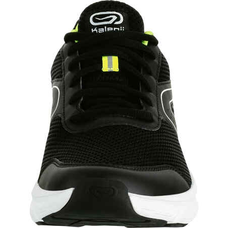 RUN CUSHION MEN'S RUNNING SHOES - BLACK/YELLOW