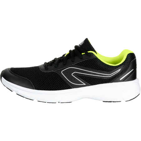 RUN CUSHION MEN'S RUNNING SHOES - BLACK/YELLOW