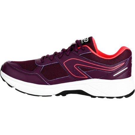 CHAUSSURES JOGGING FEMME RUN CUSHION GRIP BORDEAUX